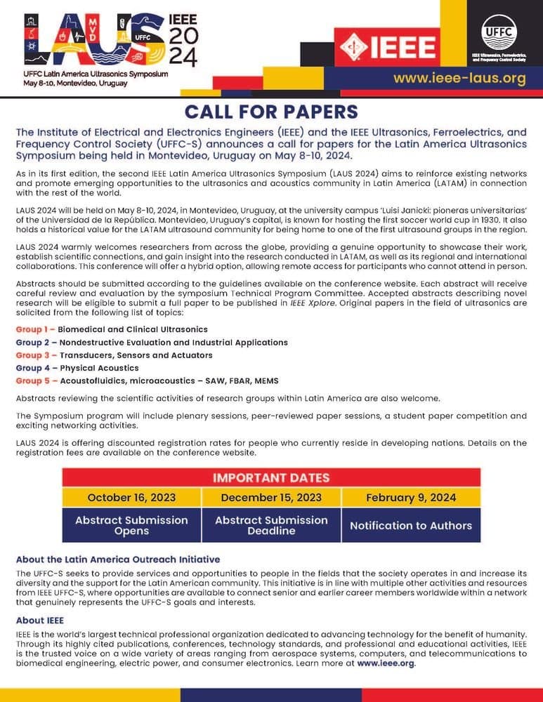 SBEB LAUS IEEE 2024 Call For Papers